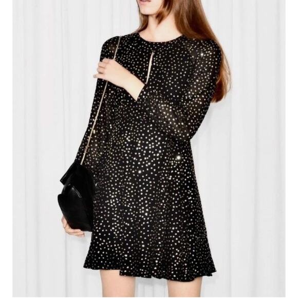 & Other Stories Dresses & Skirts - & Other Stories Little Black Sparkle Dress New Years Size 6